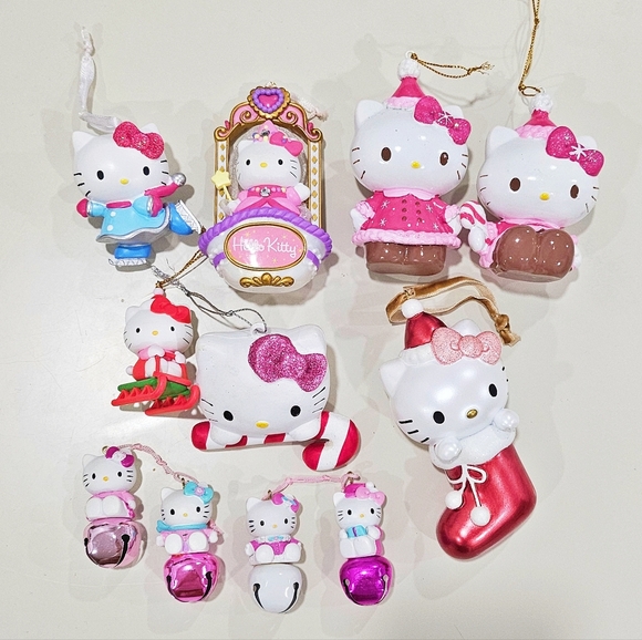 Hello Kitty Christmas Ornaments Bundle Set - Picture 1 of 6
